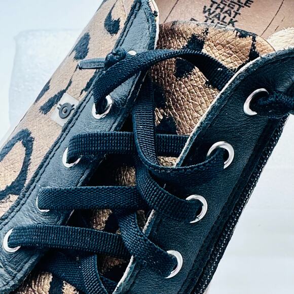 OLD SOLE Leopard Leather animal print GIRLS Kids 3.5 - 34 euro Quality excellent - Picture 5 of 16